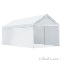 Quictent 20x10 Heavy Duty Portable Carport Canopy Party Tent White (1101)   